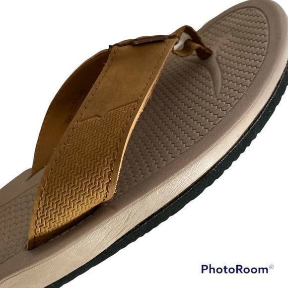 High tide tan‎ leather flip flops mens Sandals